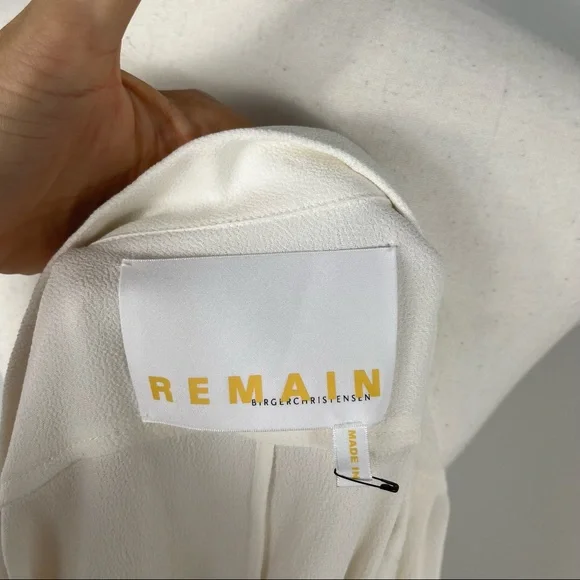 NEW Remain Birger Christensen padded shoulder tux top - Picture 5 of 7